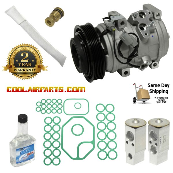 1999 - 2006  AC Compressor ES300 ES330 RX300 RX330 Avalon Camry Highlander Solara Free AC KIT